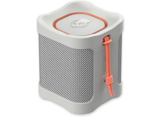 Skullcandy Terrain Mini Wireless Bluetooth Speaker - IPX7 Waterproof Portable with Dual Custom Passive Radiators, 14 Hour Battery, Nylon Wrist Wrap, & True Stereo - Bone